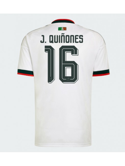 Mexiko Julian Quinones #16 Replika Borta Kläder VM 2026 Kortärmad Mexiko Julian Quinones #16 Replika Borta Kläder VM 2026 Kortärmad